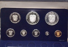 1976 Franklin Mint  panama  Proof Silver  8 Coin  Set Box   Coa Ecc c  Inc 