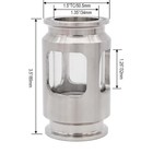 Sanitary 1 5  Tri Clamp Compact Short Sight Glass 1 5 Inch Tri Clover Straight