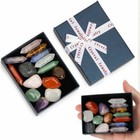 Natural Chakra Hexagonal Column Energy Combination Stone Reiki Healing Stone Set