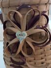 Vtg Handmade Hand-woven 9x5 Vertical Wicker Vase Basket Country Decor Boho