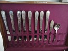 Vintage 1847 Rogers Bros  Adoration Pattern Silverware 58 Pcs 
