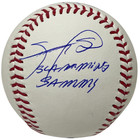 Sammy Sosa   Mark Mcgwire Dual Signed Romlb Baseball W  2 Insc Beckett W Bas Coa