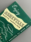 1940   s Asheville Nc North Carolina Tourist Guide Vintage Travel Brochure Map