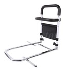 Height-adjustable Bedside Anti-fall Railing With Storage Bag Bed Rail For 450lbs