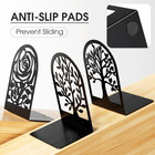Decorative Book Ends  Heavy Duty Bookends For Shelves  Metal Bookend For Heavy B