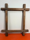 3 Wood Picture Frames Vintage Rustic Primitive Antique Style Wooden Frame Lot