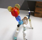 Vintage Japan Glass Bead Wire Armature Animal Figures   Giraffe  Mouse