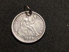 1886 Seated Liberty Dime - Engraved 1880   s - Letters C M A - Love Token -  o