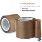 10m roll Ptfe Tape High Temperature Heat Resistant Width 10-100mm Self-adhesive