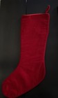 Vintage Needlepoint Christmas Stocking Black Santa Kitty Cat Handmade Wool