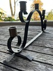 Hammered Copper   Iron Candle Holder 5 Stick Mission Arts Crafts Mcm Vintage