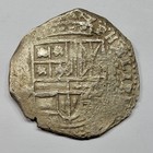 1647-1649 Cob 8 Reales Potosi Bolivia Assayer O Shipwreck Salvaged Scarce  v561