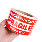 3 x5  Fragile Handle With Care Thank You Shipping Labels Stickers 500 Per Roll