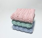 Crochet Washcloths  100  Soft Cotton Washcloths  Set Of 3  Dish Towels  Dish    
