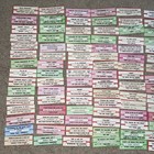 Large Lot Of 150 Original Jukebox 45 Record Title Strips  p65