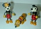 Walt Disney Fun-e-flex Trio 3 5    Mickey Mouse   Minnie   Pluto   Repro Doghouse