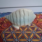 Vintage Shawnee Pink   Blue Pottery Conch Shell Small Planter Usa 665