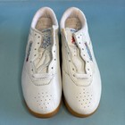 Vintage 80s Reebok Classic Freestyle Low Womens White Shoes Sz 6 5 Aerobic Nos