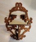 Vintage Hanging Wall Shelf Farmhouse Victorian Wood Shelf