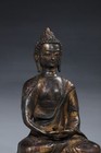 12  Old Antique Tibet Tibetan Buddhism Temple Bronze Gilt Amitabha Buddha Statue