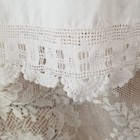 Antique Edwardian Victorian Girl Child White Cotton Lace Dress Slip Clothing