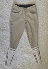 Cavalleria Toscana Beige Compression Breeches It 38 Knee Grip Riding Show Pants
