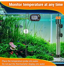Adjustable 50w Aquarium Heater Super Short Submersible Fish Tank 