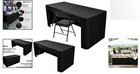 2 Pack 6  Fitted Tablecloth Cover With Open Back For Trade Show banquet dj Table