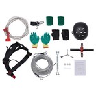 120ft Zip Line Kit For Kids Adult Up To 330lb W  Spring Brake  Trolley  Helmet