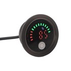 Battery Voltage Meter Dc7-100v Voltmeter 12v Waterproof Round Battery Tester    