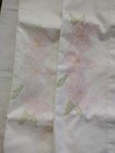 Bucilla Stamped Pillowcase Pair Clematis Flower Cross Stitch Embroidery No Packa