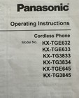 Panasonic Phone Kx-tg3833  Kx-tge622  Kx-tg3845 Operating Instruction Manual