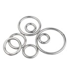 Cs 3mm-12mm Round Rings Solid Metal O Ring Welded Smooth 304 Stainless Steel A2