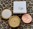 Vintage 1950s 60s Brass   Celluloid Mirrored Makeup Compact By Zell 5th Ave -nos