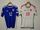      Uefa Euro 24  Match Worn  Signed  Unwashed Wales Vs Latvia Jersey Lot  2  Coa
