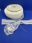 Vintage White Lace Roll Of 50 Yards X 1 Inch Wide  Brand New Rosette Lace