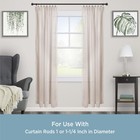 14 Pcs Black Metal Curtain Rings Smooth Glide Fits 1-1 25 Inch Rod Bronze