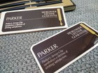Parker Ballpoint Pen   Pencil Set Arrow Clip Original Case  vintage