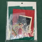 Bucilla 33736 Felt Appliqu   Kit Santas Galore Christmas Bow Pair 1997 New