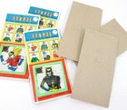 Batman Slide Puzzle Complete Set Of  Six Full Set 1960s Vintage Hong Kong Nos