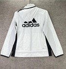 Adidas Carrera Jacket Womens Xs White Black Running Windbreaker Hf2149 Nwt  60