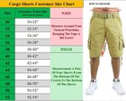 Chino Dress Cargo Shorts Mens Flex Stretch Belted Flat Front Hidden Back Pockets