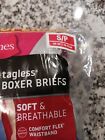 Hanes Mens Underwear Boxer Briefs Moisture Wicking Cotton 10 Pack Red Blue Black