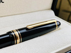 Montblanc Meisterst  ck 164 Black Gold Ballpoint Pen Authentic New Gift Box
