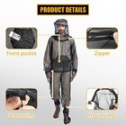 Outdoor Mosquito Suit With Hood Insect Bug Proof Net Mesh Clothing For Men Women