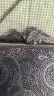 Peacock And Flower Metal Pillow Purse