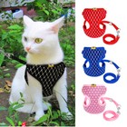 Cat Walking Jacket Harness And Leash Set Pet Puppy Kitten Cloth Adjustable Vest