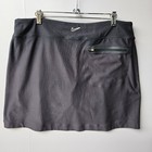 Nike Golf Skort Womens Xl Black Tour Performance Knit Skirt 452803-010