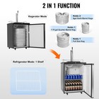 Uimoso Beer Kegerator Draft Beer Dispenser Full Size Keg Refrigerator Single Tap