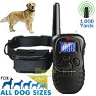 Dog Shock Training Collar Electric Lcd Remote Control Waterproof 1000 Yards Ip67